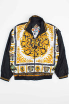 Fancy Black and Gold Windbreaker
