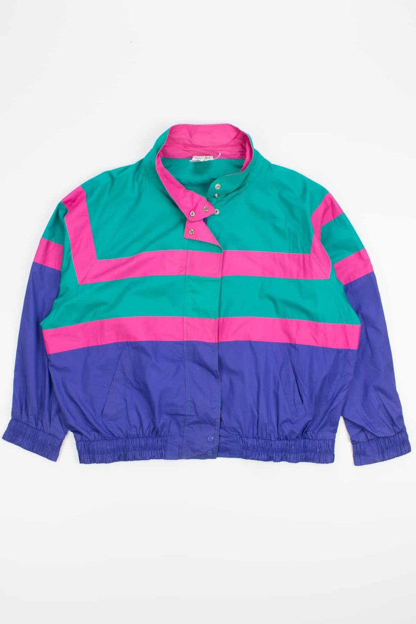 90s Pink Striped Lightweight Jacket