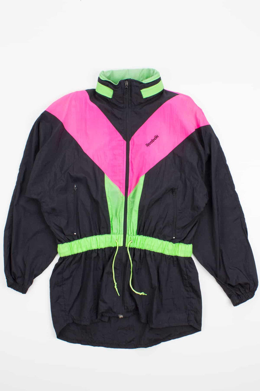 Vintage Neon Accent Reebok Windbreaker