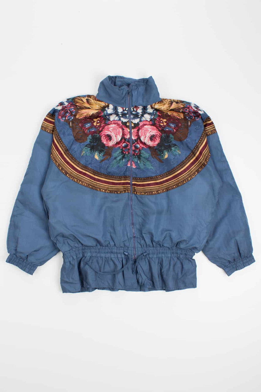 Floral Cinched Vintage Breaker