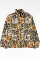 Silk Animal Print Checkered 90s Jacket 18390
