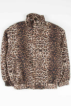 Leopard Print Silk 90s Jacket 18467