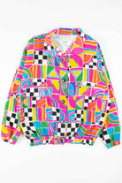 Abstract Pink Shapes 90s Jacket