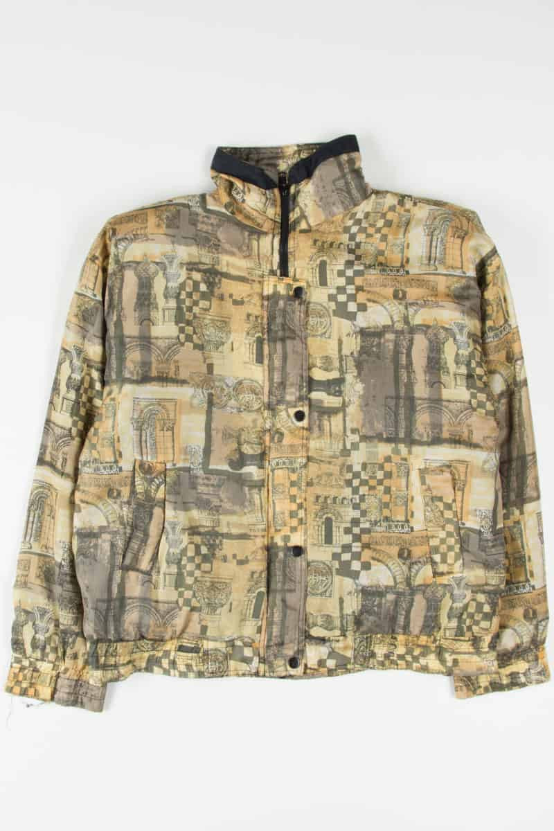 90s Silk Architecture Jacket 18513