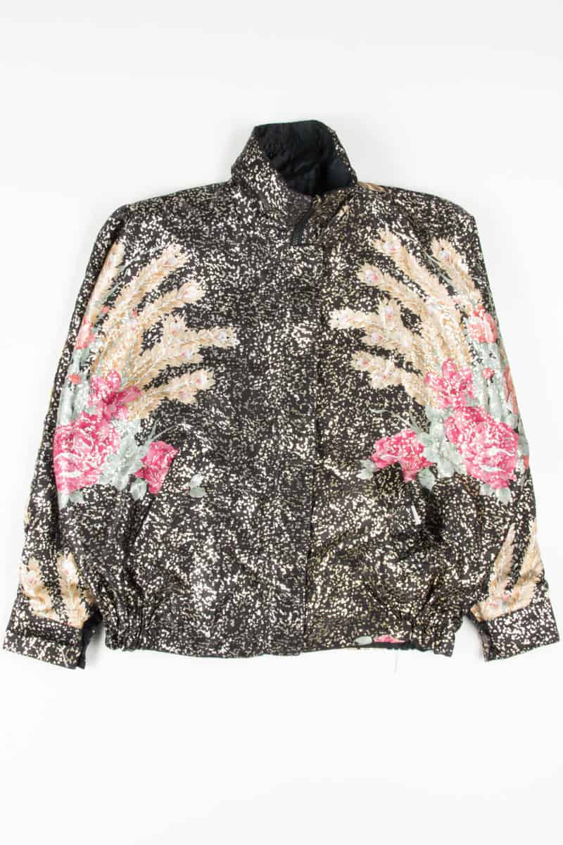Black & Floral Reversible Jacket 18580