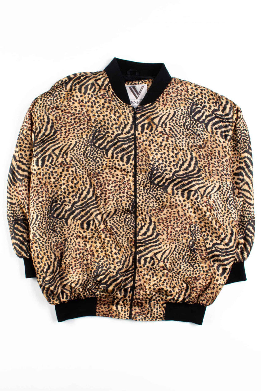 Big Cat Print 90s Jacket 18604