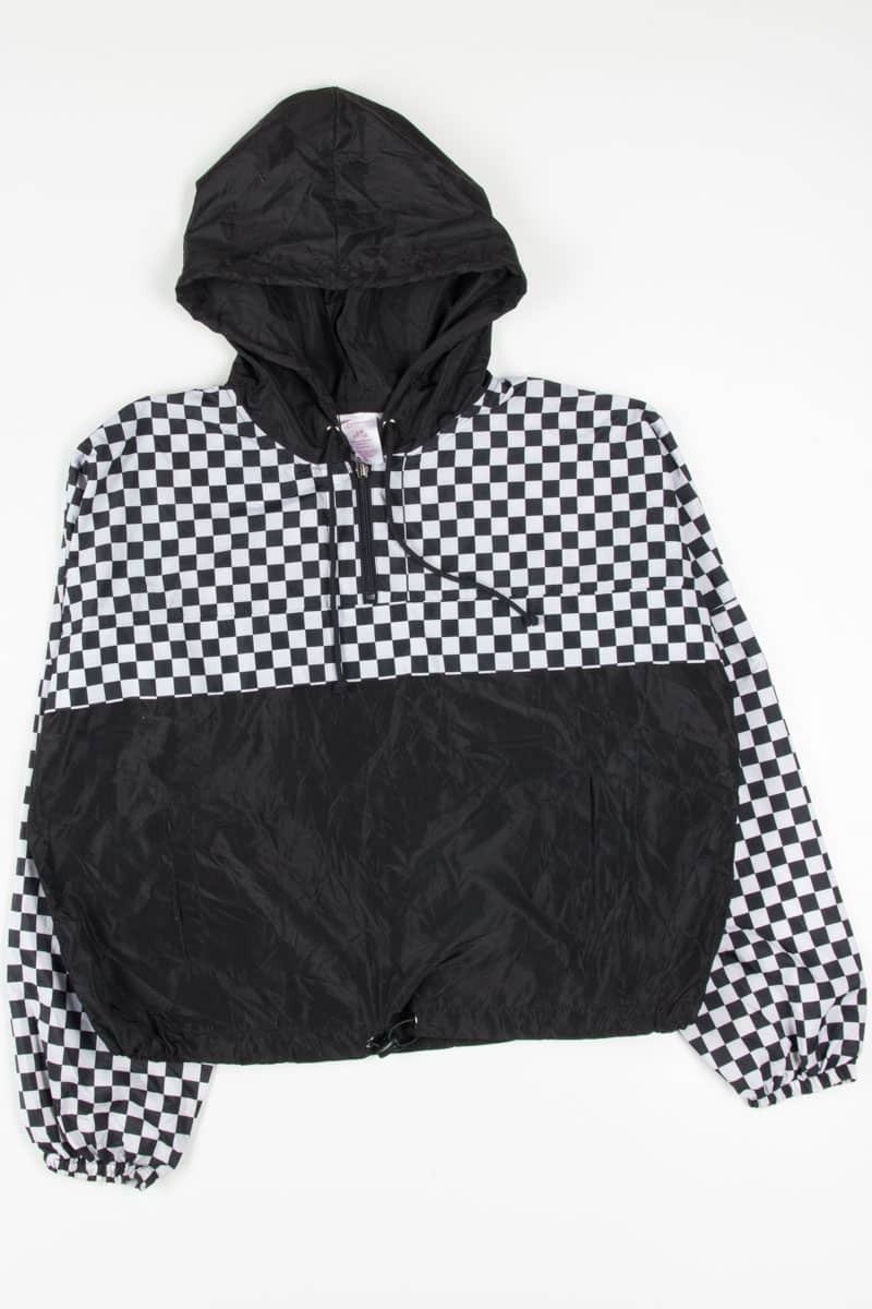Checkered Cropped Jacket 18867