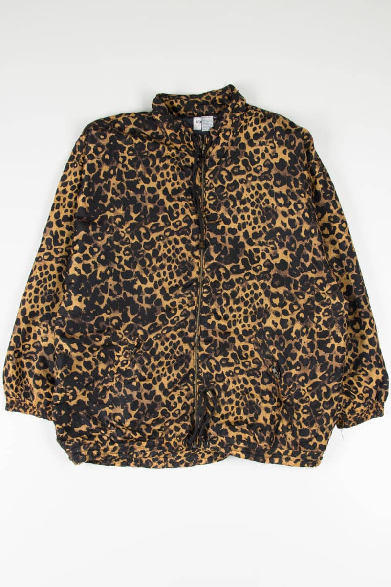 90s Silk Cheetah Print Jacket 18919