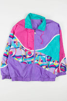 Reversible Purple Waves 90s Jacket 19205