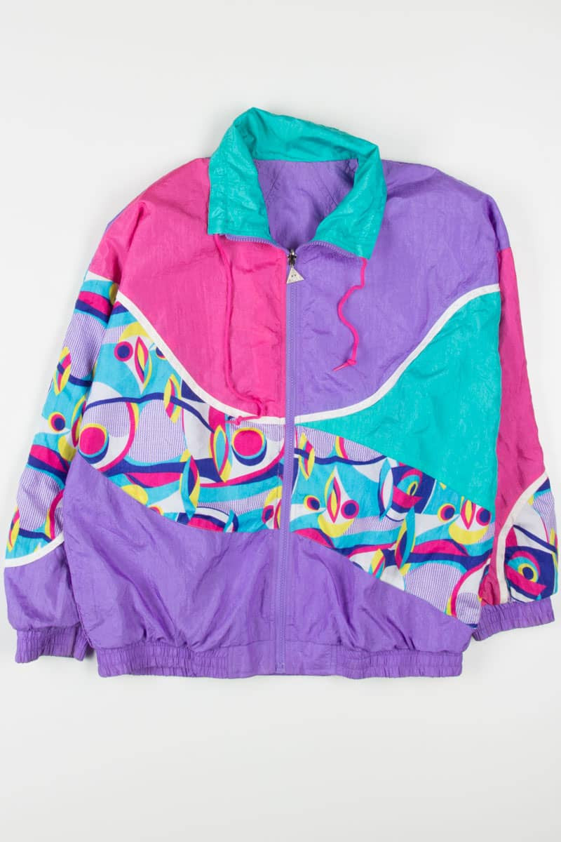 Reversible Purple Waves 90s Jacket 19205