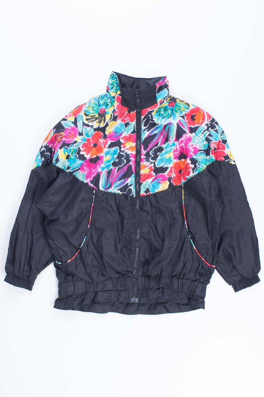 Floral 90s Windbreaker