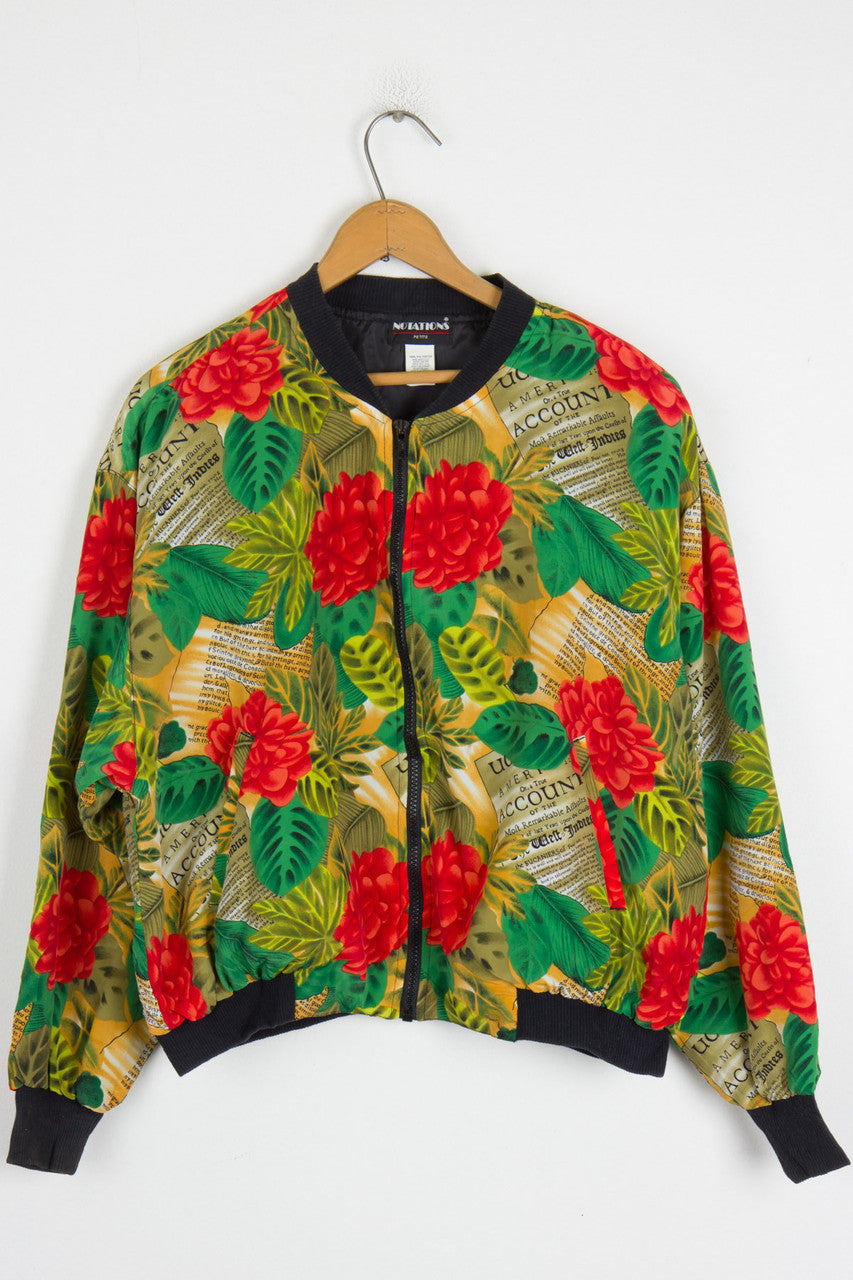 Botanical Bomber Jacket