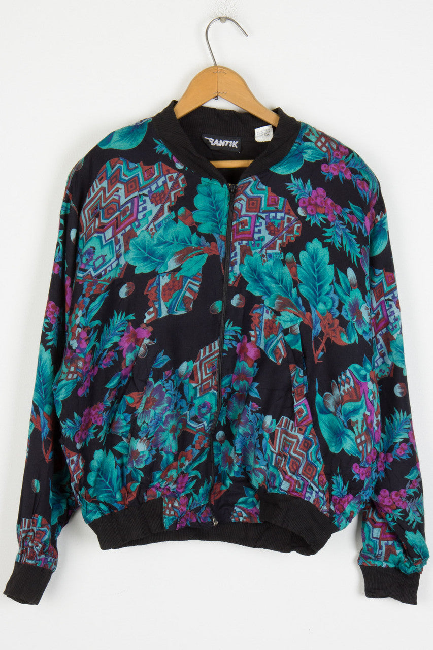 BLACK GRAPE BOMBER JACKET