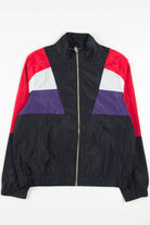 Black Color Blocked 90s Jacket 19488