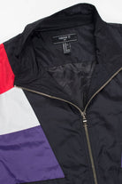 Black Color Blocked 90s Jacket 19488