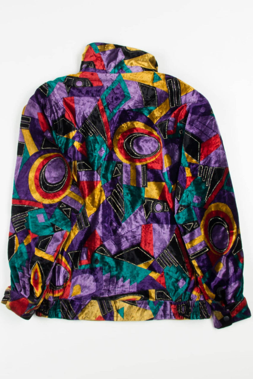 Abstract Velvet 90s Jacket 19494
