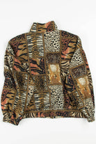Vintage Silk Animal Print 90s Jacket 19560