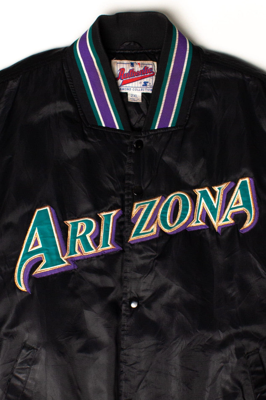 Vintage Arizona Diamondbacks Satin Starter Jacket (1990s)