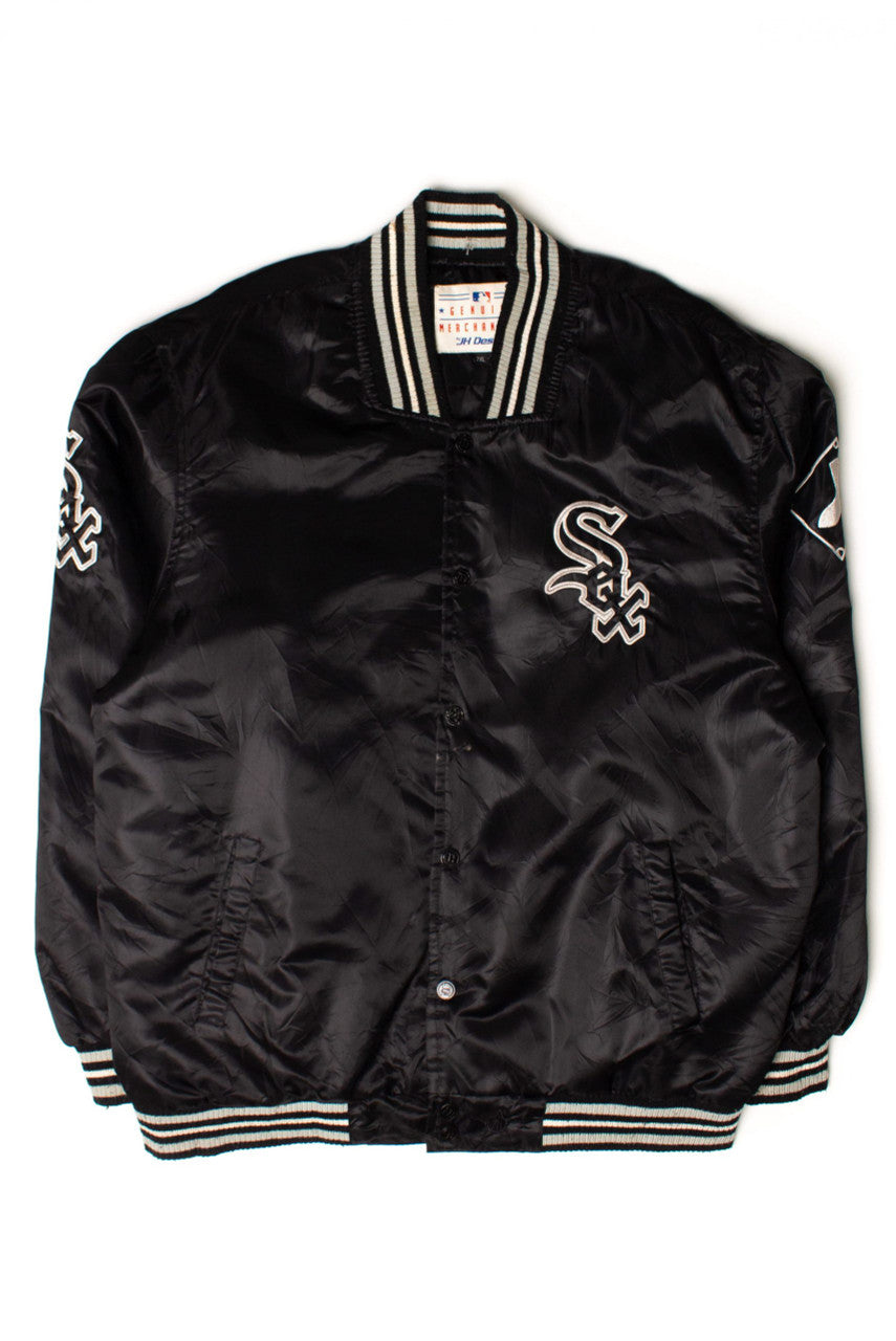Vintage Chicago White Sox Satin Baseball Jacket (1990s)