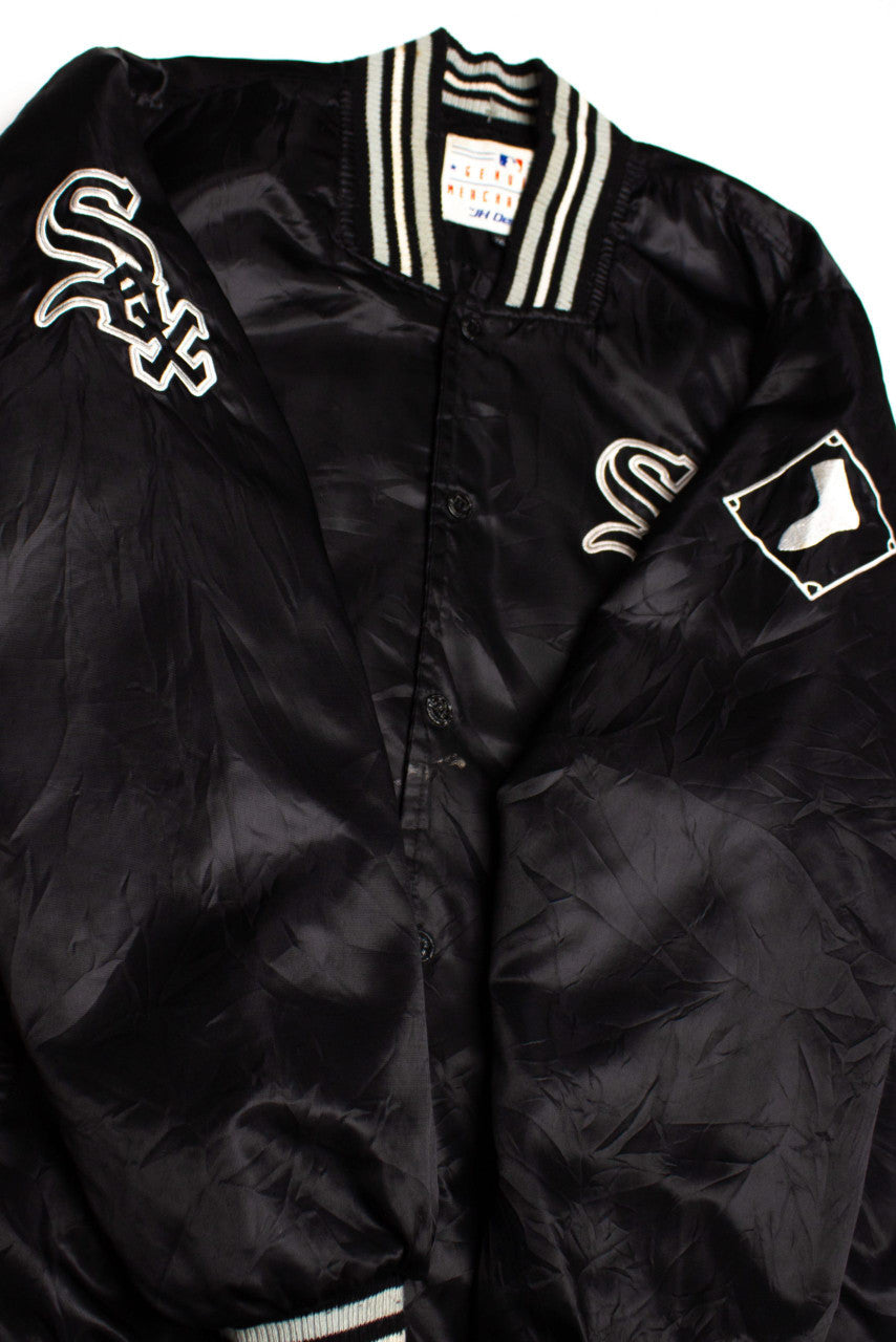 Vintage Chicago White Sox Satin Baseball Jacket (1990s)