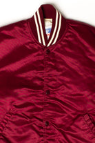 Vintage Burgundy Satin Starter Jacket (1980s)