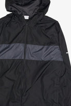 Black & Grey Chest Striped Starter Windbreaker 19706