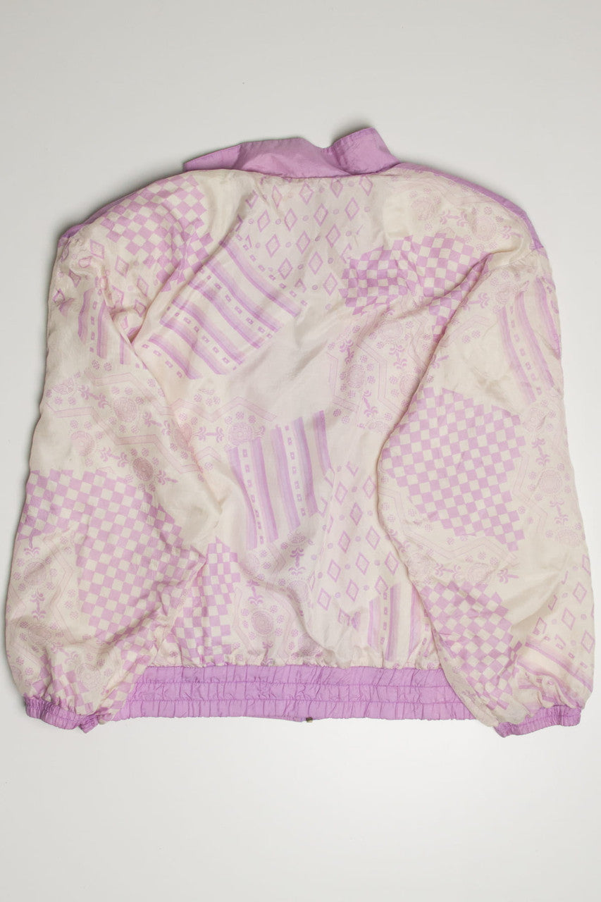 Silk Lilac Checkered 90s Jacket 19731