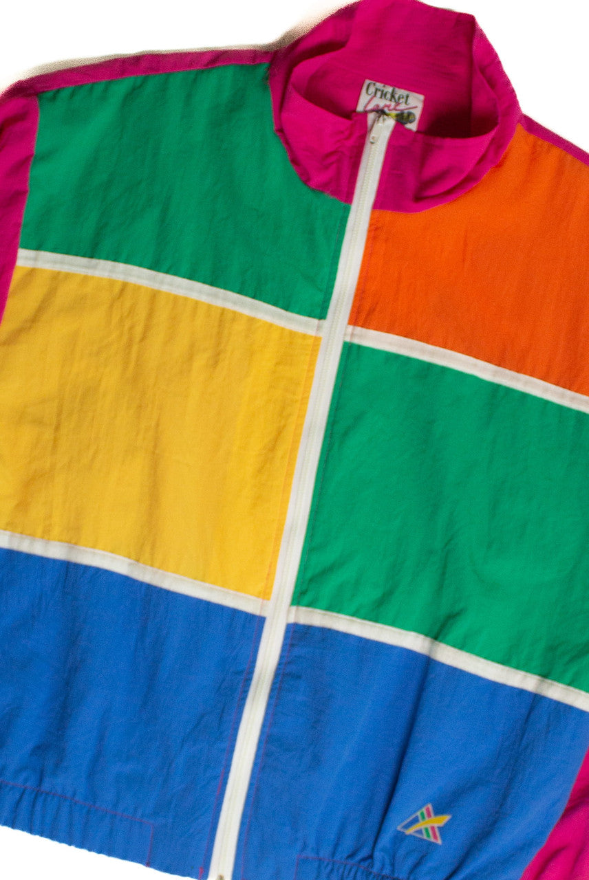 Vintage Color Panel Windbreaker (1990s)