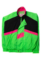 Vintage Neon Black Windbreaker (sz. Medium)