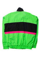 Vintage Neon Black Windbreaker (sz. Medium)