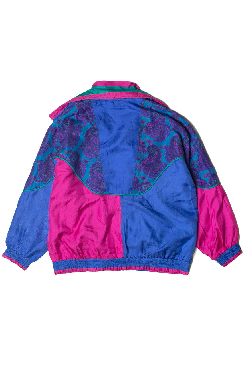 Vivid Paisley Silk Land 90s Jacket