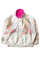 Vintage Hot Pink & Floral Reversible 90s Jacket (1990s)