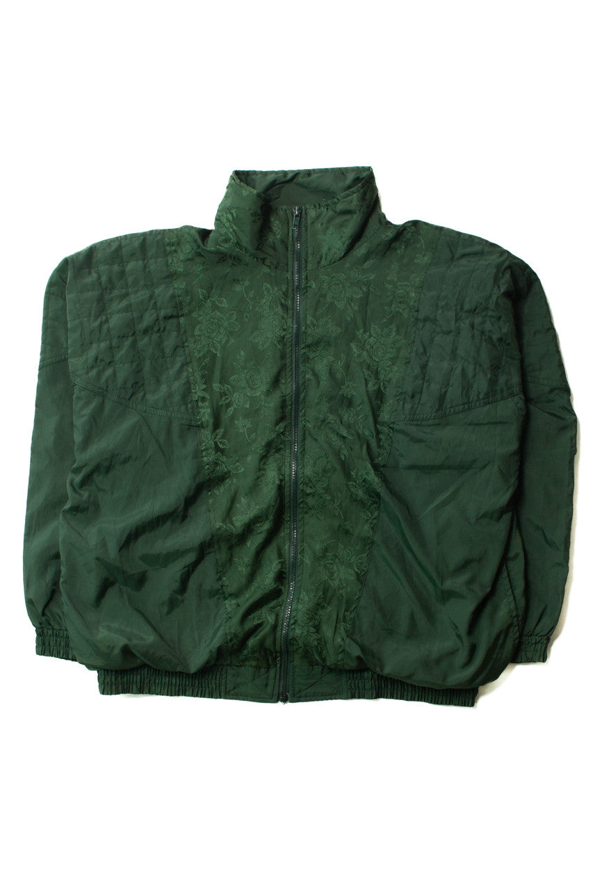 Vintage Green Floral 90s Jacket (1990s)