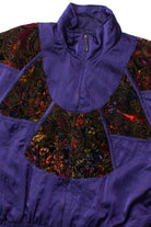 Vintage Purple Woven Patch 90s Jacket (1990s)