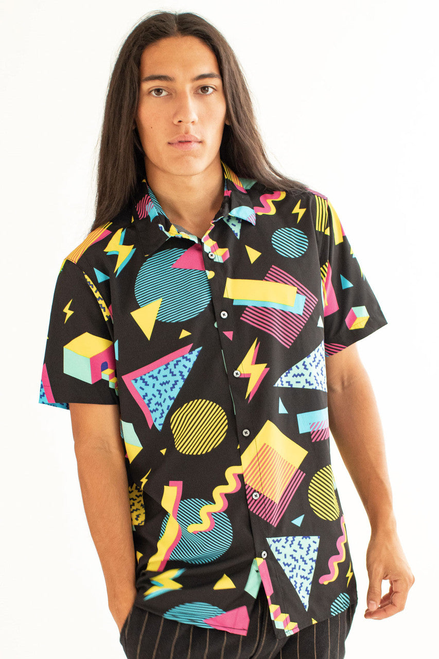 Midnight Shapes Button Up Shirt