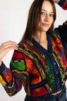 Vintage Coogi Cropped Cardigan Sweater (1990s)