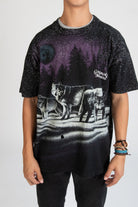 Vintage "Great Smoky Mountains" Wolf Moon All Over Print T-Shirt
