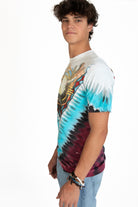 Vintage 1992 Liquid Blue Skull Eagle Tie Dye T-Shirt