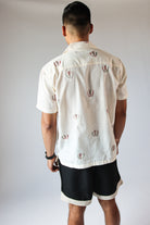 Hot Air Balloon Embroidered Button Up