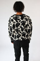 Amoeba Brushed Knit Sweater