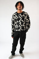 Amoeba Brushed Knit Sweater