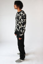 Amoeba Brushed Knit Sweater