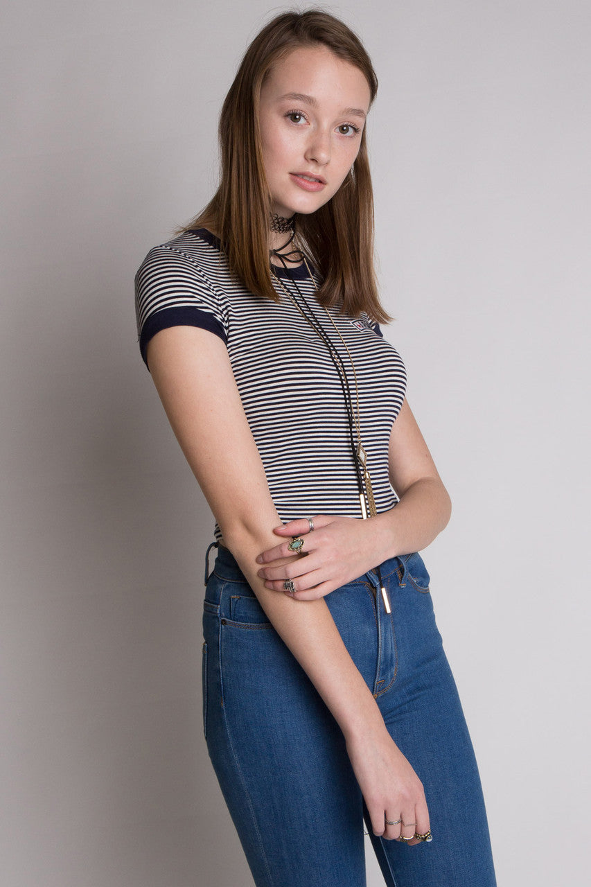 Army Patch Crop Tee