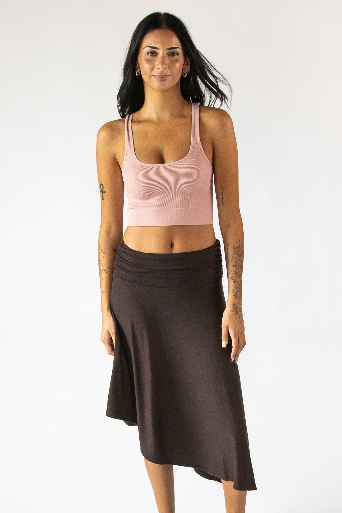 Asymmetrical Midi Skirt