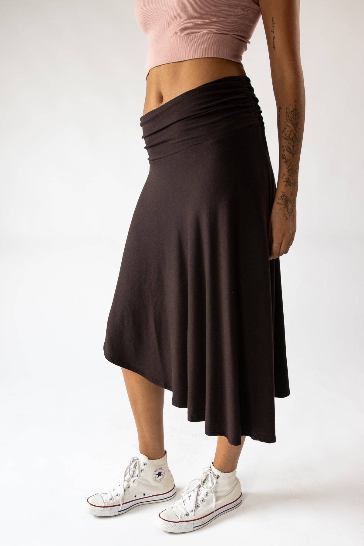 Asymmetrical Midi Skirt