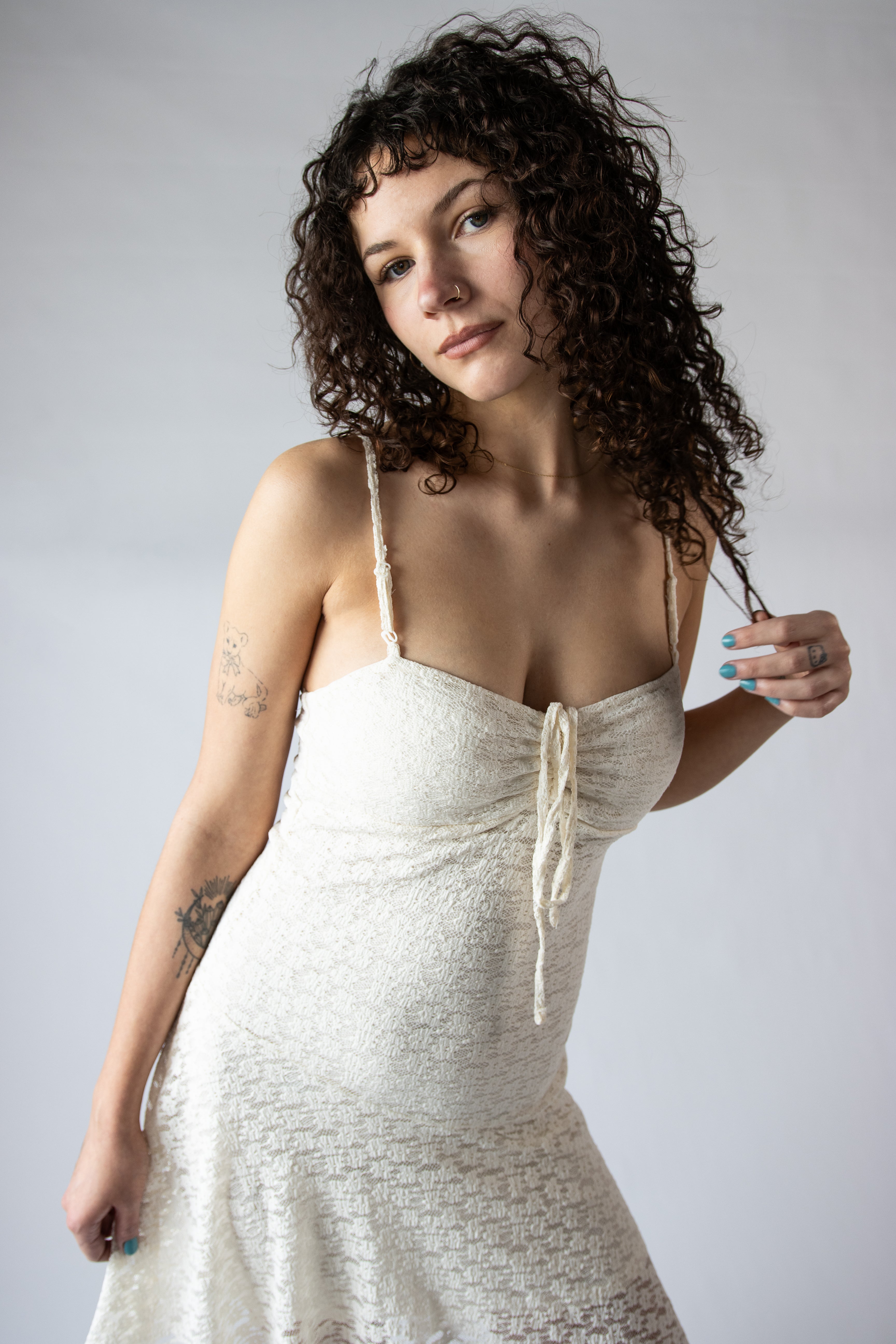 Hanky Hem Lace Cami Dress