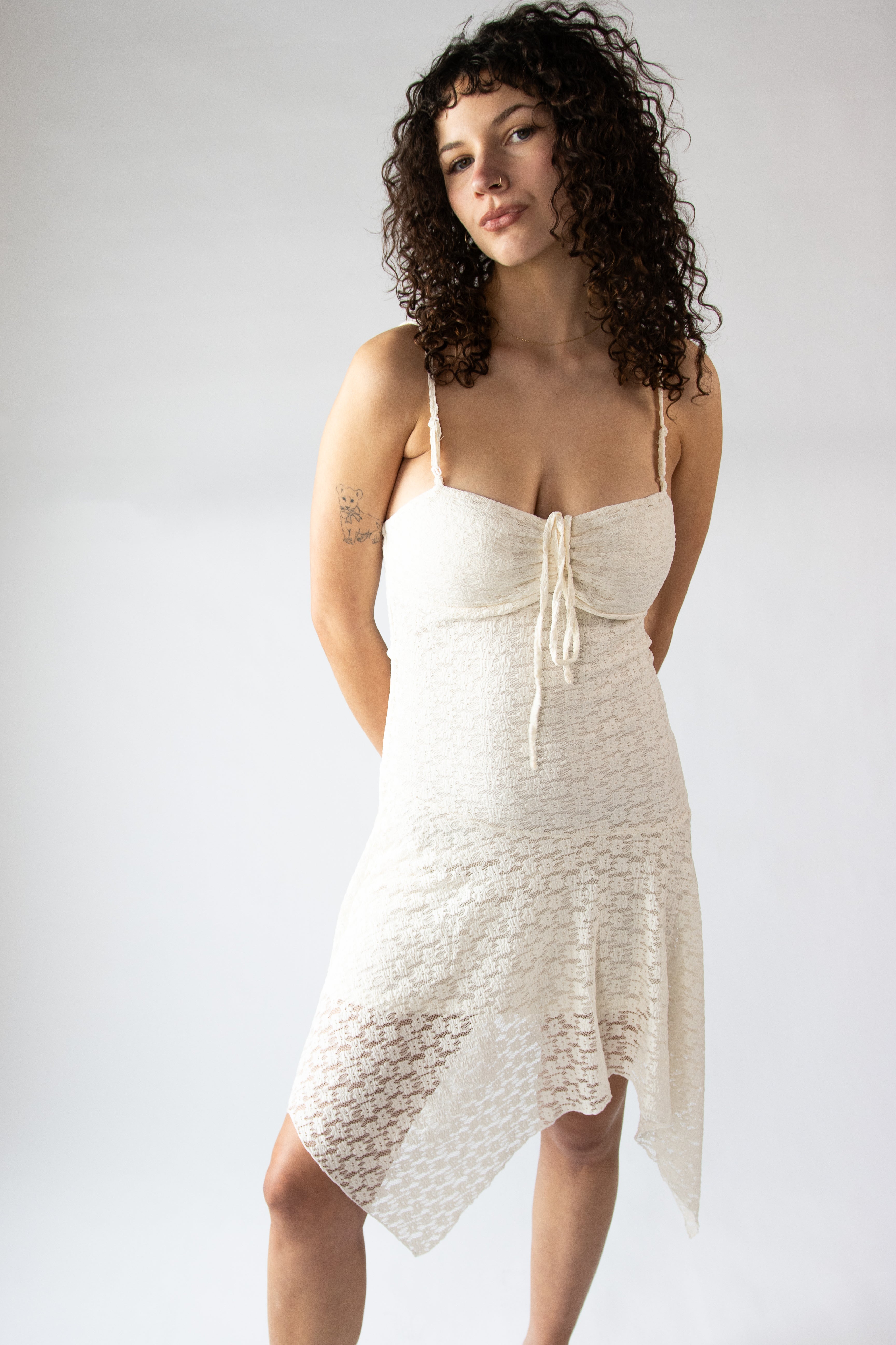 Hanky Hem Lace Cami Dress