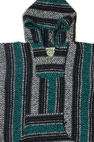 Teal Gray & Black Baja Joe Baja Hoodie 2802