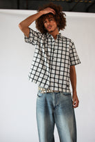 Checker Plaid Button Up Shirt