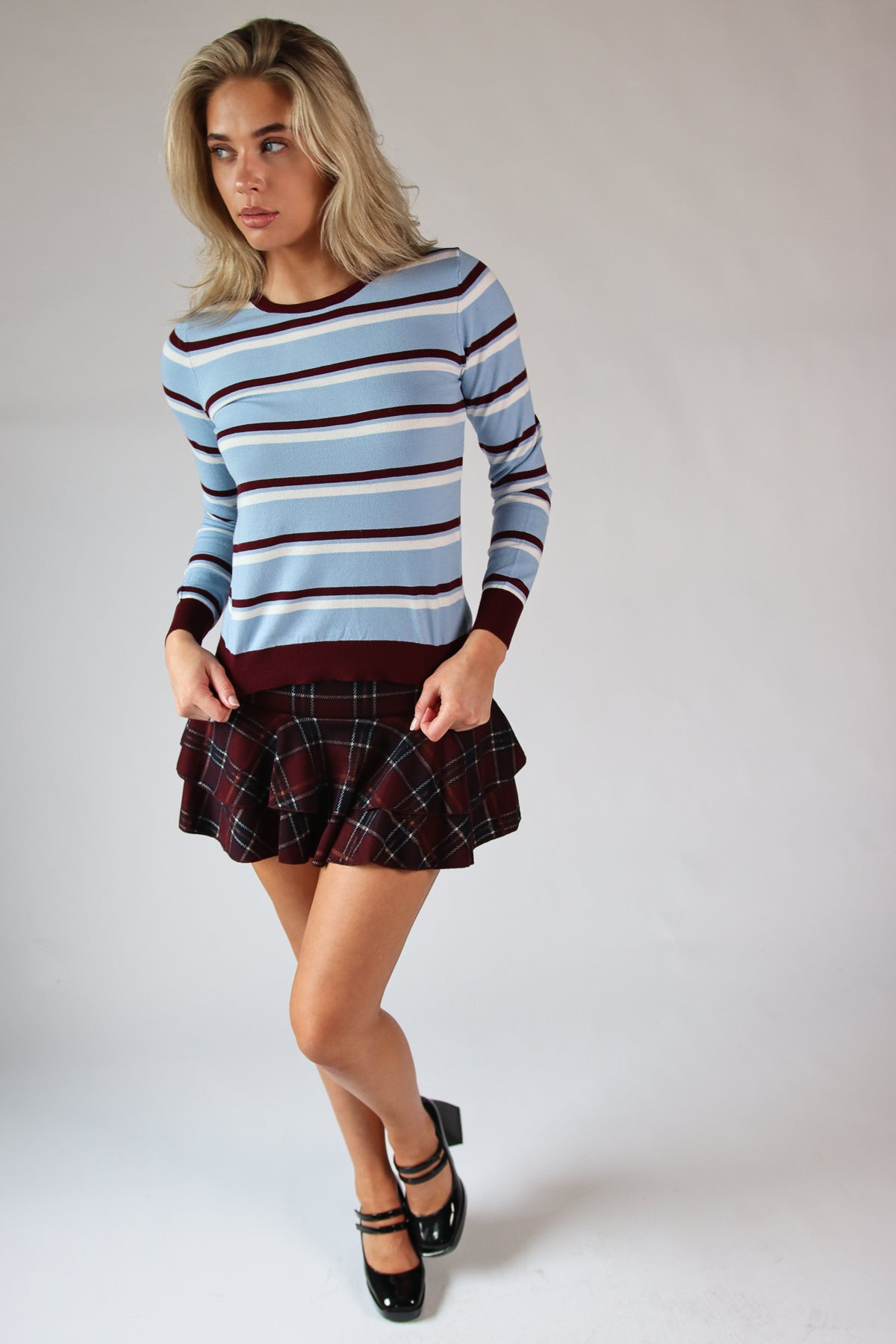Baby Blue Stripe Sweater